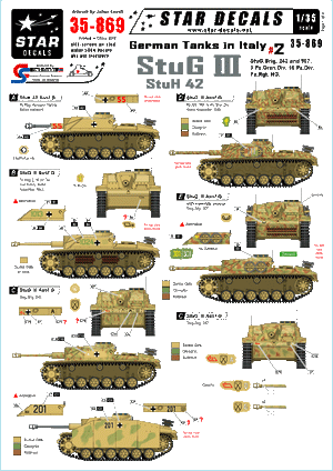 Star Decals 35-869 German Tanks in Italy 2 1/35