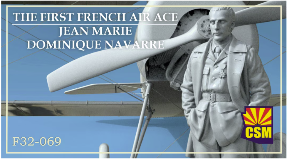 Copper State Models F32-069 Le premier as de l'aviation français Jean Marie Dominique Navarre 1/32