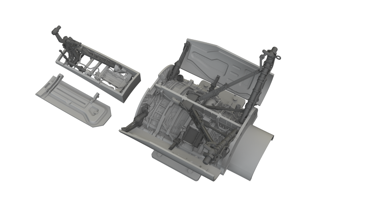 Eduard 6481167 Lockheed Martin F-16 C - Wheel Bays &amp; Legs Standard Tamiya Kits / 3D-Printed 1/48