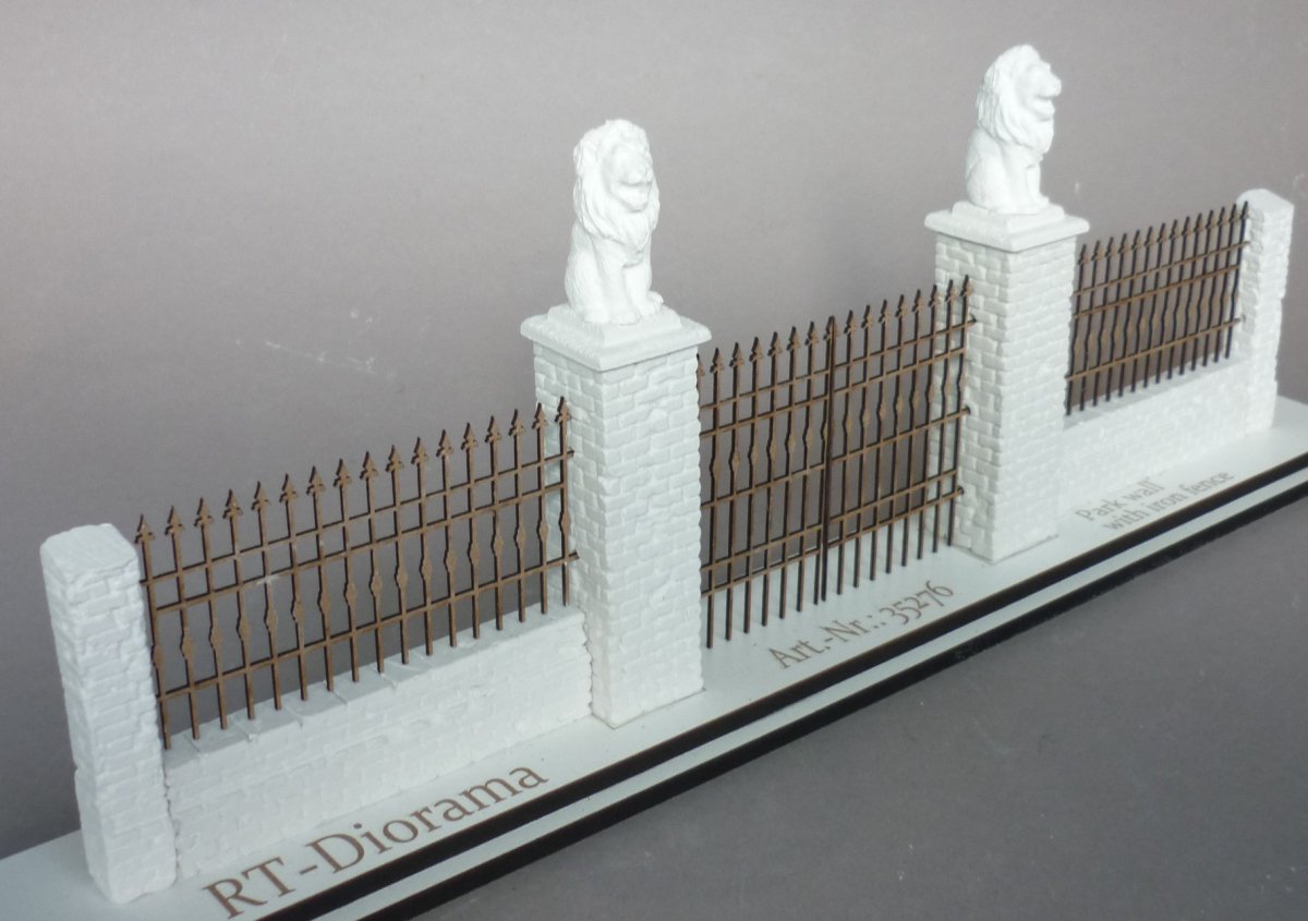 RT-Diorama 35276 Park wall with Fence 1/35 – imagen 4