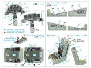 Intérieur coloré imprimé en 3D pour F-15E de Quinta Studio QD48426 (Academy) à l&amp;#39;échelle 1/48 – image 2