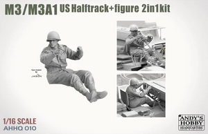 Andy's Hobby Headquarters AHHQ-010 M3/M3A1 US Halftrack 2in1 kit 1/16