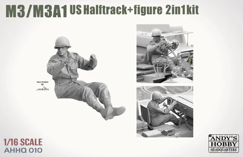 Andy's Hobby Headquarters AHHQ-010 M3/M3A1 US Halftrack 2in1 kit 1/16