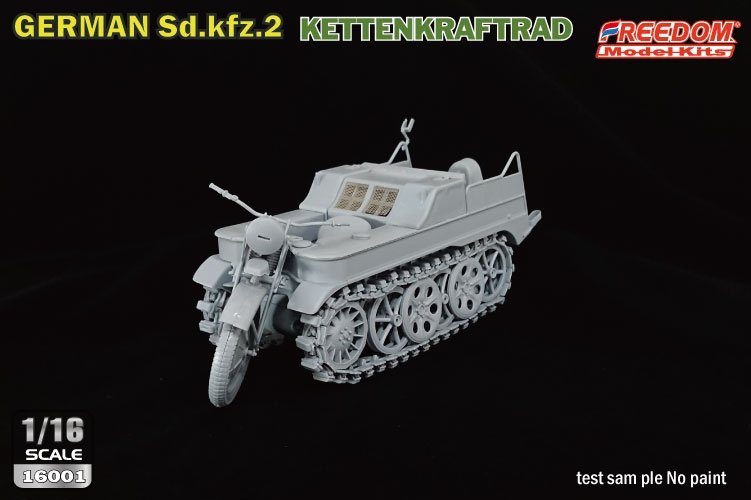 Freedom 16001 Sd.Kfz. 2 Kettenkraftrad Typ HK 101 1/16 – immagine 9