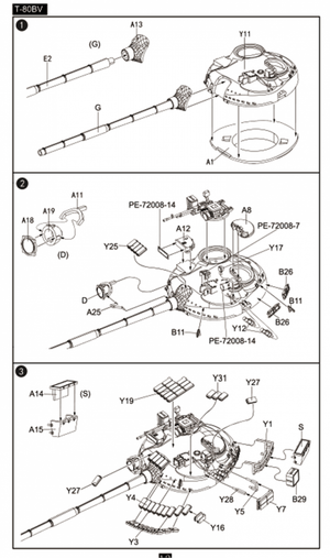 Modelcollect UA72193 Soviet T-80 Main Battle Tank 1970S-1990S N in1 1/72 – immagine 15