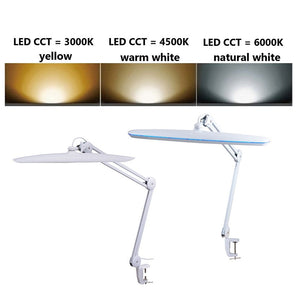 Ledowa lampa na biurko 20W Energooszczędna bezcieniowa Biała / Led desk lamp 20W energy saving shadowless White (9503)