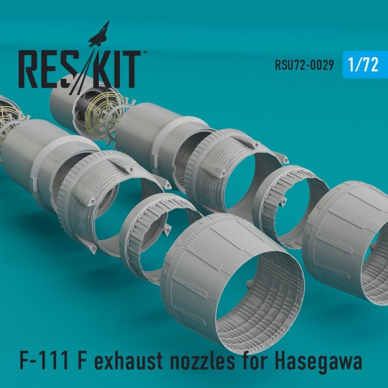 RESKIT RSU72-0029 F-111 F exhaust nozzles for Hasegawa 1/72