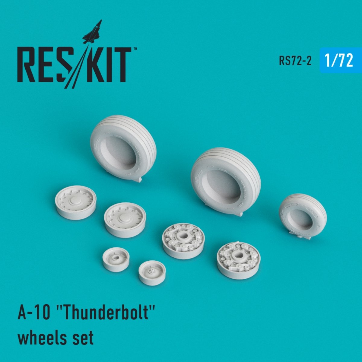 RESKIT RS72-0002 A-10 "THUNDERBOLT" WHEELS SET 1/72