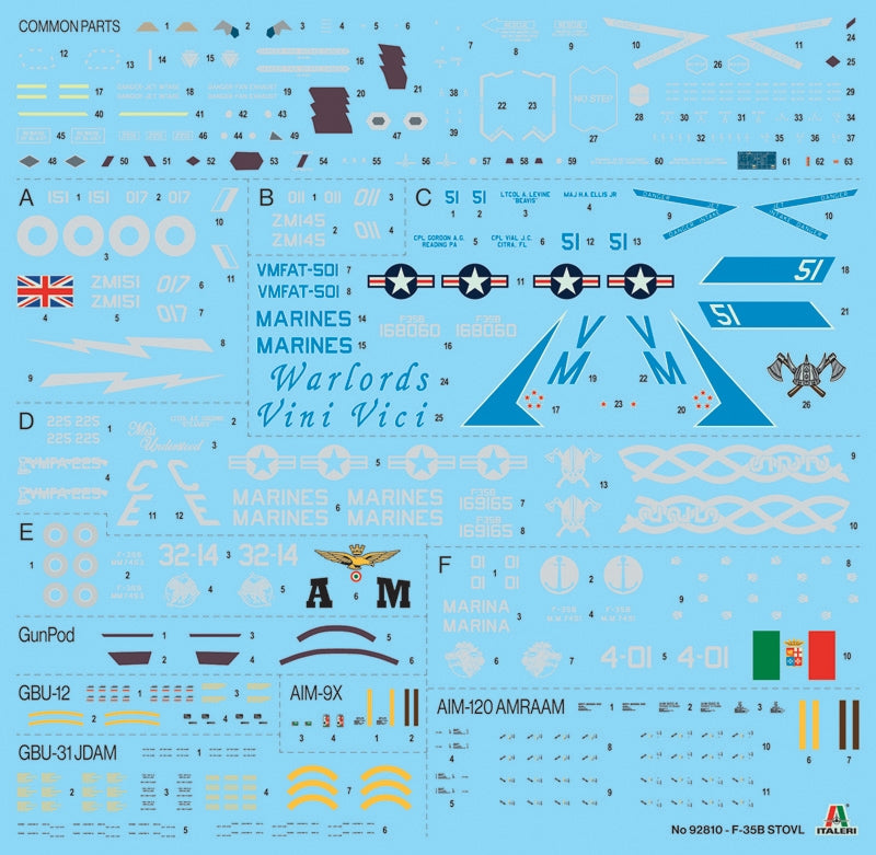 Italeri 92810 F-35 B Lightning II 1/48 – immagine 3