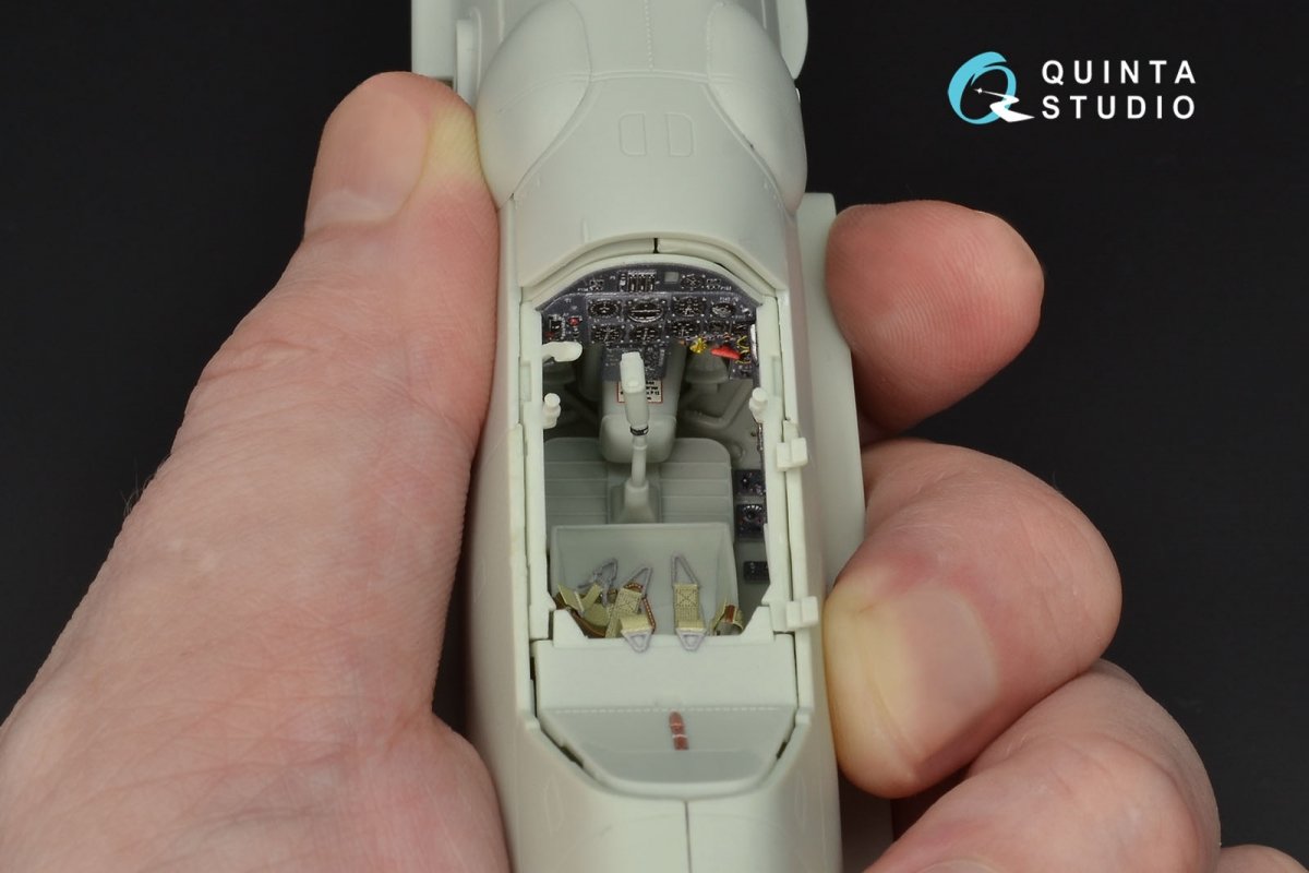 Quinta Studio QD32029 Bf 109G-6 3D-Printed &amp;amp; coloured Interior on decal paper (for Revell kit) 1/32 – immagine 10