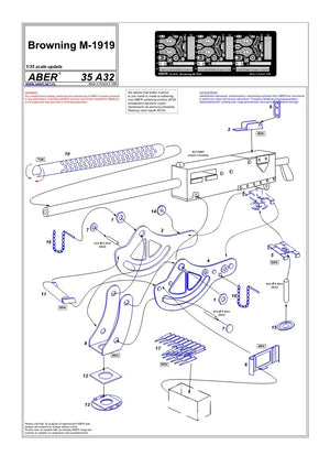 Aber 35A032 Browning M-1919 1/35 – immagine 4