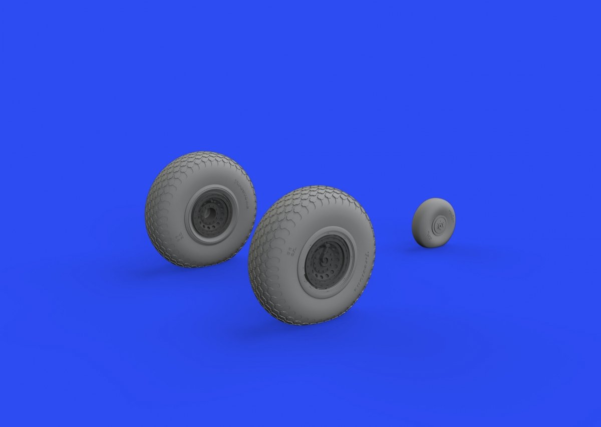 Eduard 648642 B-17 wheels cross tread HK Models 1/48 – Bild 3