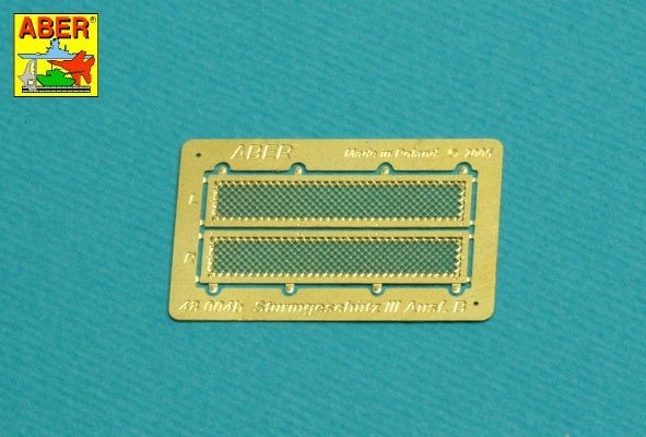 Aber 48A31 Grilles for Pz.Kpfw. III & Stug III Fit to Tamiya models: 32540; 32524; 32525; 32543; 1/48