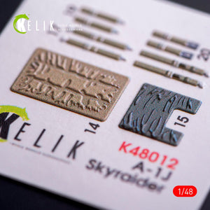 KELIK K48012 A-1J SKYRAIDER INTERIOR 3D DECALS FOR TAMIYA KIT 1/48 – Bild 2
