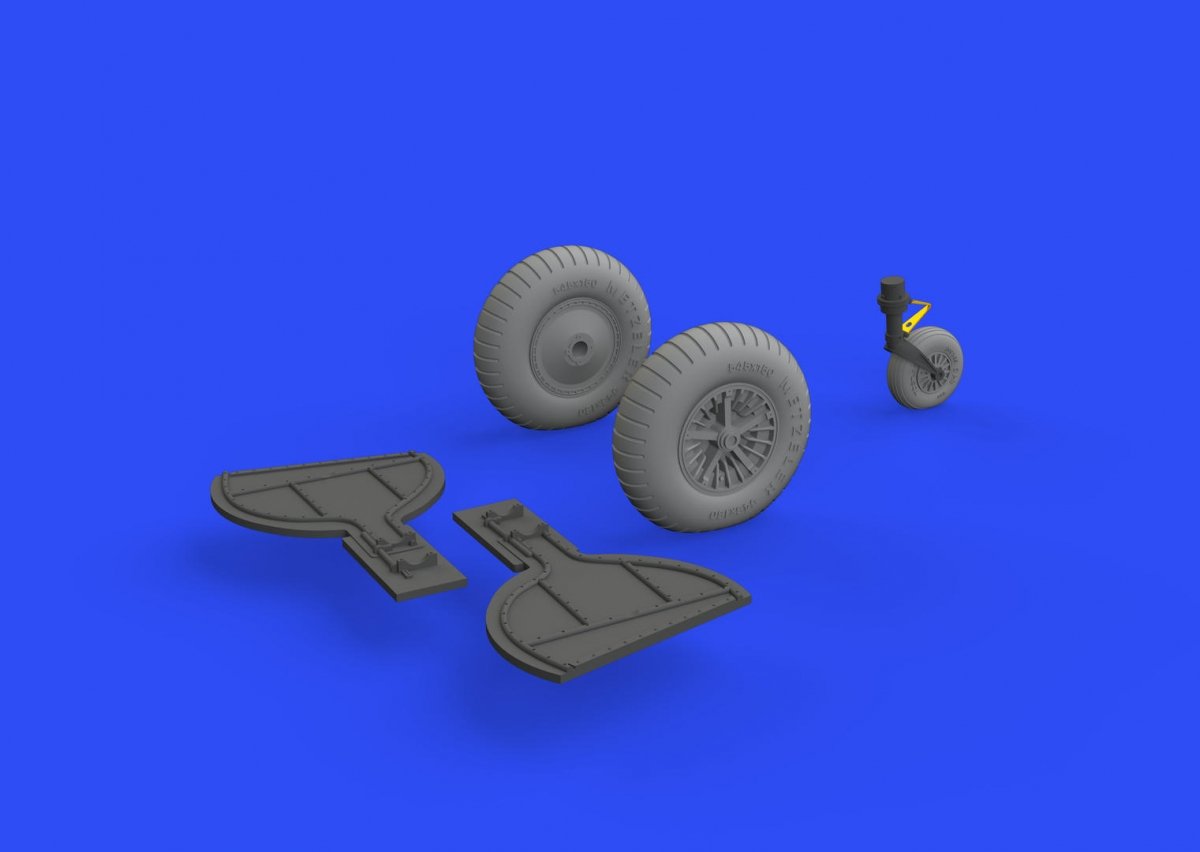 Eduard 632155 Bf 108 wheels spoked 1/32 EDUARD – Bild 3