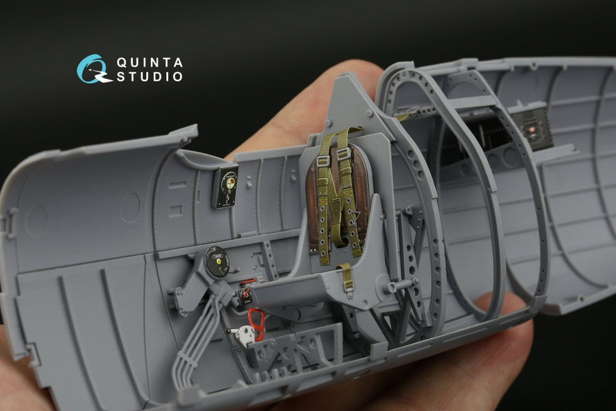 Quinta Studio QD24021 Spitfire Mk.VIII 3D-Printed &amp;amp; coloured Interior on decal paper (Airfix) 1/24 – immagine 11