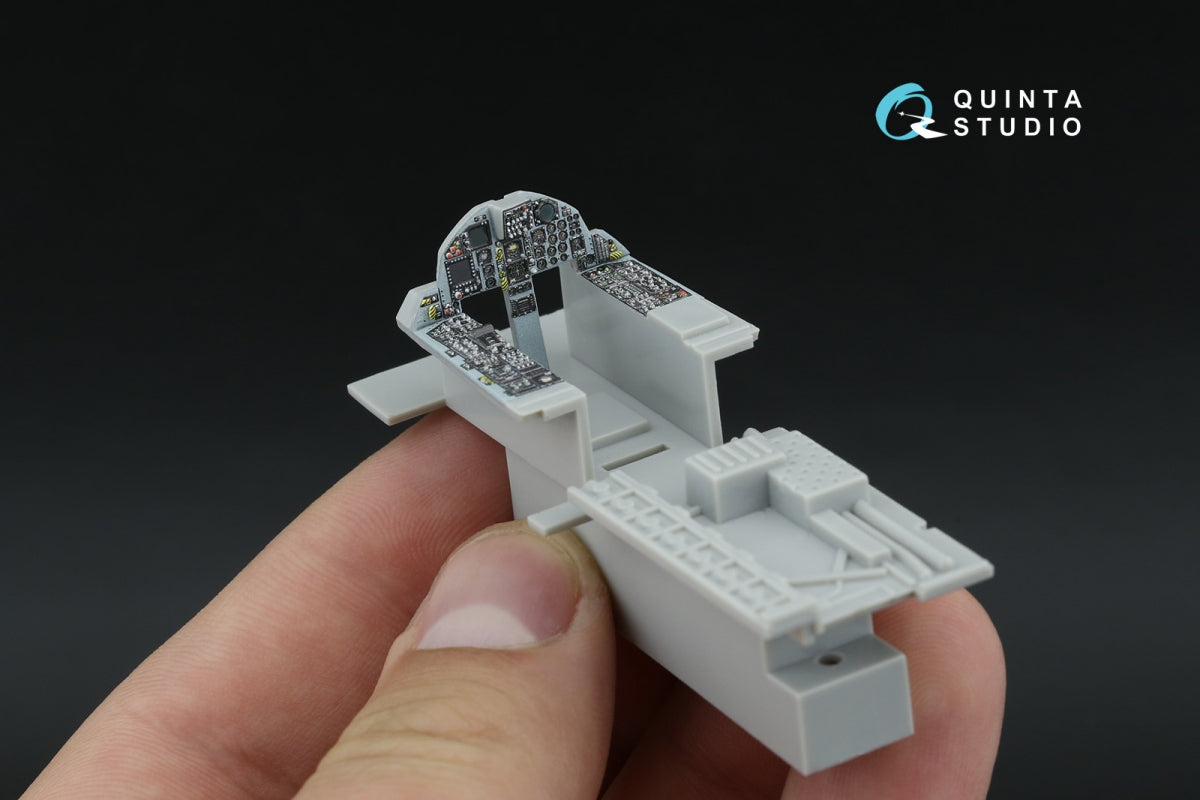 Intérieur imprimé en 3D et coloré sur papier décalcomanie pour F-15C Late/F-15J Late (Hasegawa) (Petite version) Quinta Studio QDS-48598 – image 9