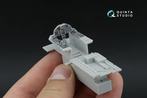 Intérieur imprimé en 3D et coloré sur papier décalcomanie pour F-15C Late/F-15J Late (Hasegawa) (Petite version) Quinta Studio QDS-48598 – image 9