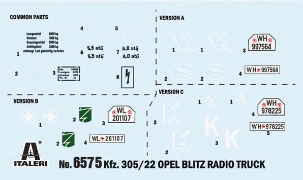 Italeri 6575 Opel Blitz Radio Truck 1/35 – Bild 2