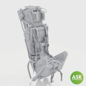 Art Scale Kit A32038 Ejection Seat - M.B Mk.2E with Seat Belts, with Survival Pack, rec. for Gloster Meteor, Revell 1/32 – zdjęcie 4