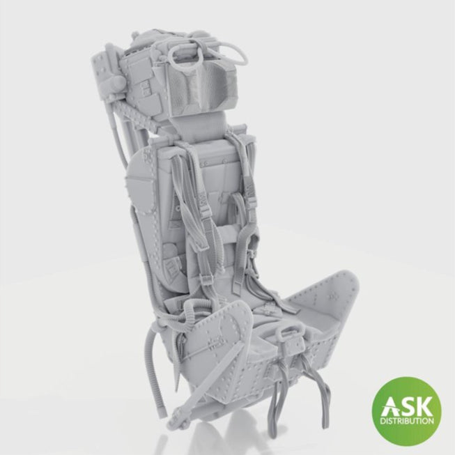 Art Scale Kit A32038 Ejection Seat - M.B Mk.2E with Seat Belts, with Survival Pack, rec. for Gloster Meteor, Revell 1/32 – zdjęcie 4