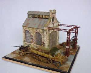 RT-Diorama 35292 Diorama-Base: &amp;quot;Railroad Shed&amp;quot; 1/35 – imagen 13