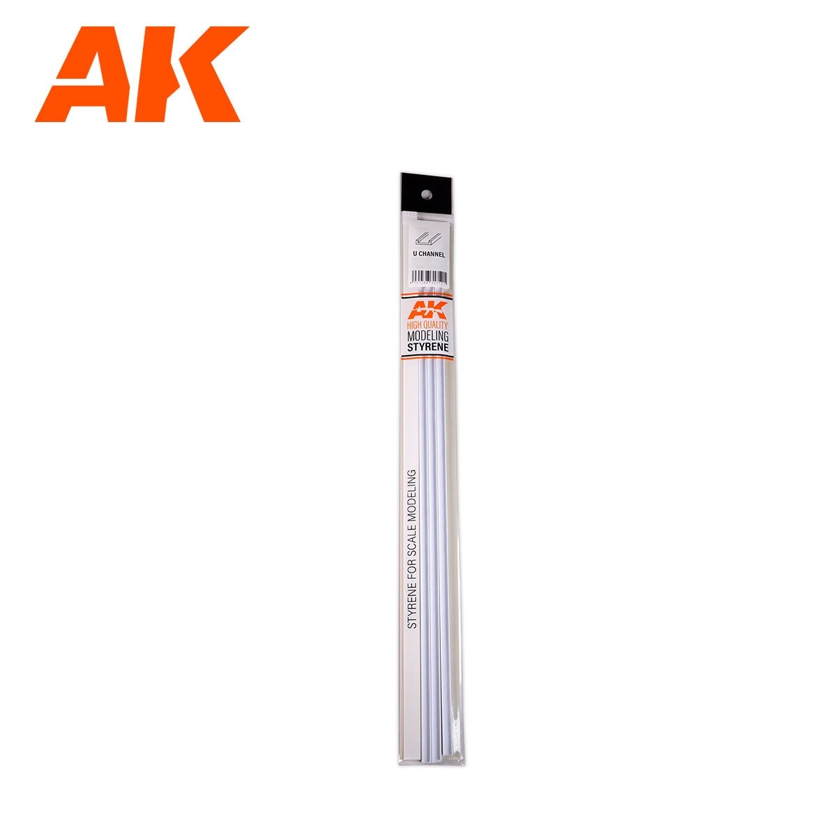 AK Interactive AK6555 CHANNEL 3.0 WIDTH X 350MM – STYRENE U CHANNEL – (4 UNITS) – immagine 3