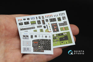 Quinta Studio QD+32250 A-26C Invader 3D-Printed &amp;amp; coloured Interior on decal paper (Hobby Boss) (with 3D-printed resin parts) 1/32 – immagine 3