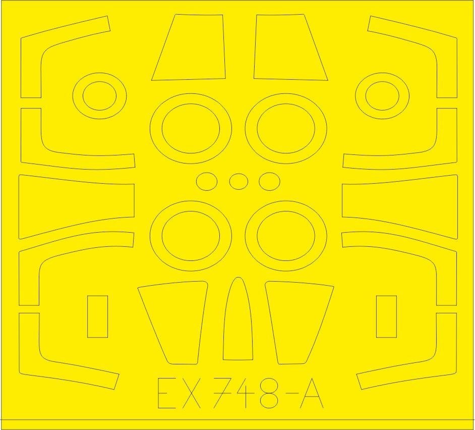Eduard EX748 F-104DJ TFace pour maquette Kinetic au 1/48