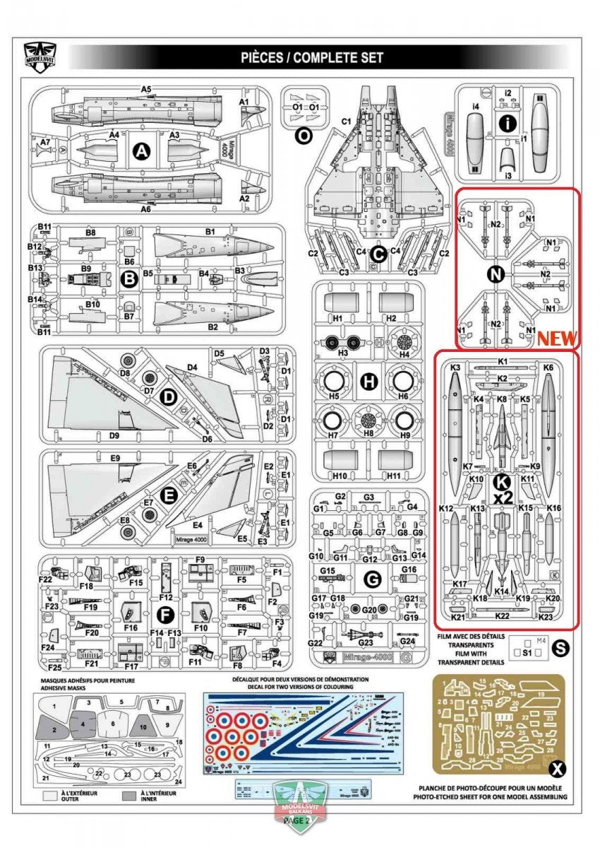 Modelsvit 72053 Mirage 4000 (upgraded version) 1/72 – immagine 5