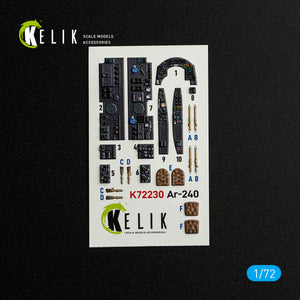 KELIK K72230 Ar-240 - interior 3D decals for Revell kit 1/72 – zdjęcie 2