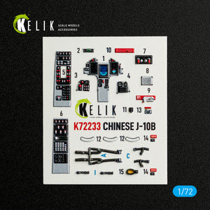 KELIK K72233 Chinese1-10B - interior 3D decals for Trumpeter kit 1/72 – zdjęcie 2