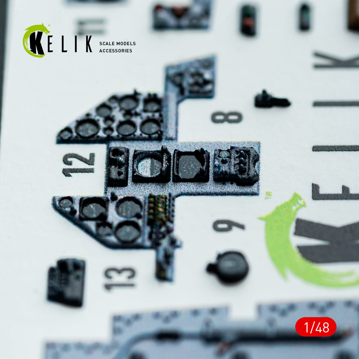 KELIK K48152 AV-8A HARRIER (Early) -interior 3D decals for Kinetic kit 1/48 – immagine 18