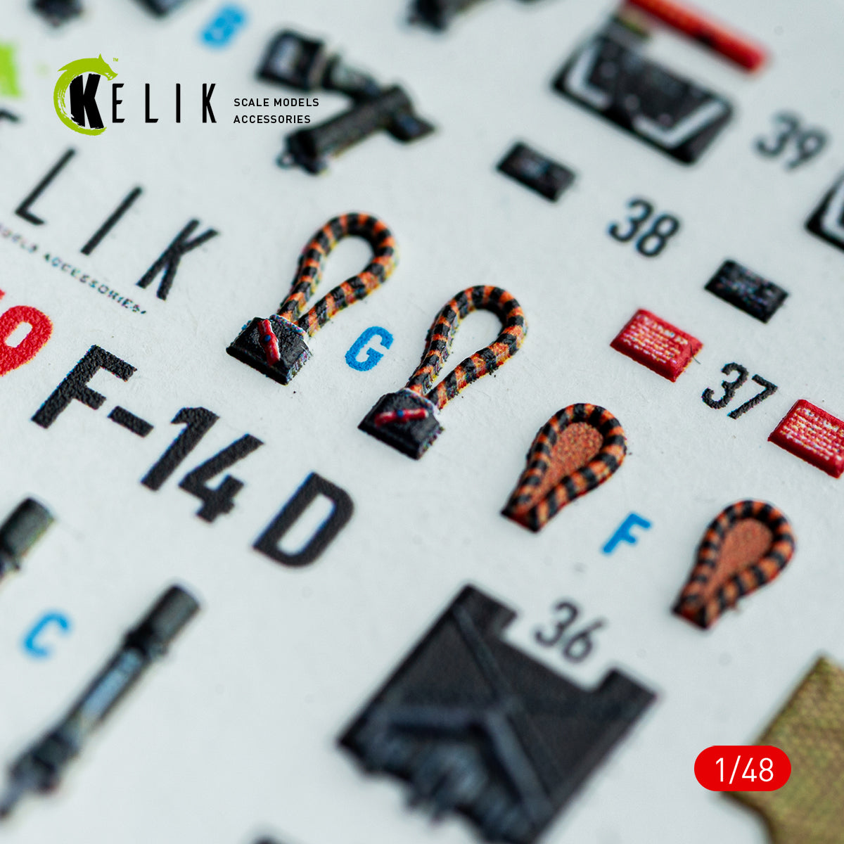 KELIK K48159 F-140 - interior 3D decals for GWH kit 1/48 – image 3