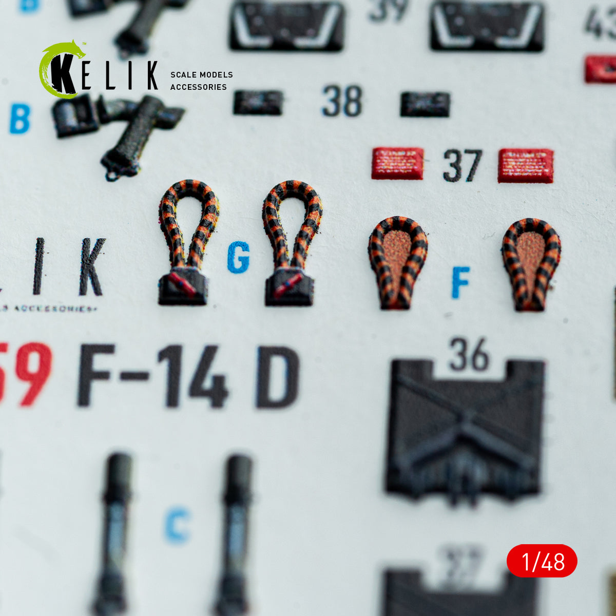 KELIK K48159 F-140 - interior 3D decals for GWH kit 1/48 – image 6