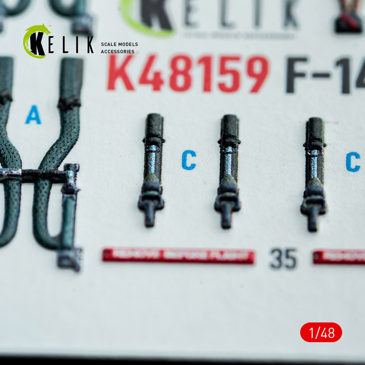 KELIK K48159 F-140 - interior 3D decals for GWH kit 1/48 – image 7