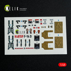 KELIK K48159 F-140 - interior 3D decals for GWH kit 1/48 – image 8