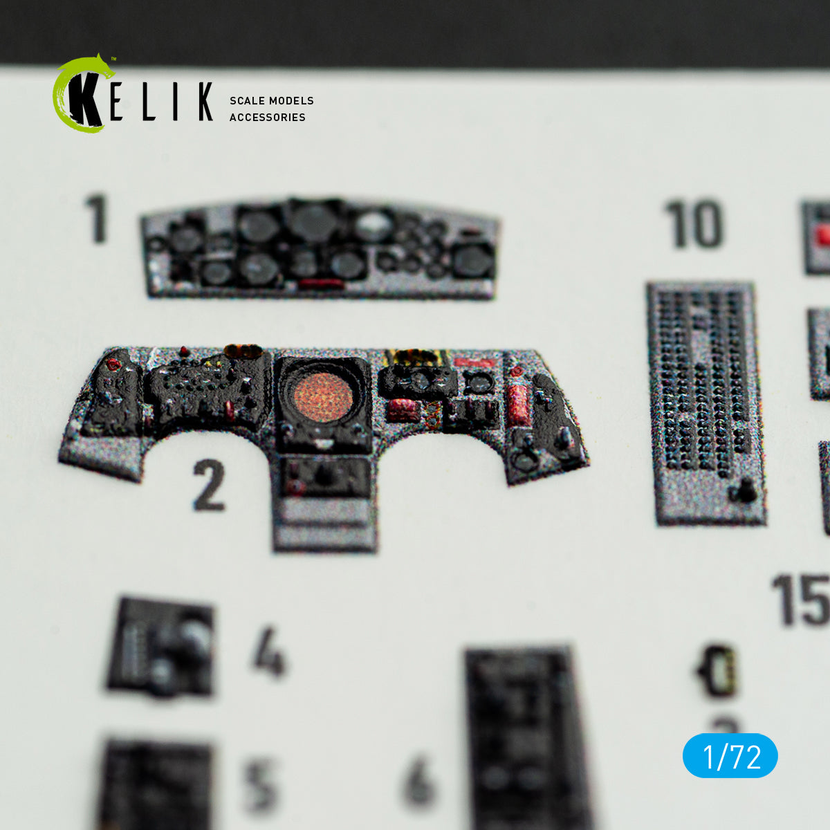 KELIK K72239 F-104J - interior 3D decals for Fine Molds kit 1/72 – image 3
