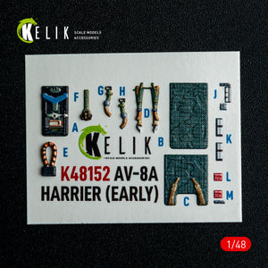 KELIK K48152 AV-8A HARRIER (Early) -interior 3D decals for Kinetic kit 1/48 – immagine 10