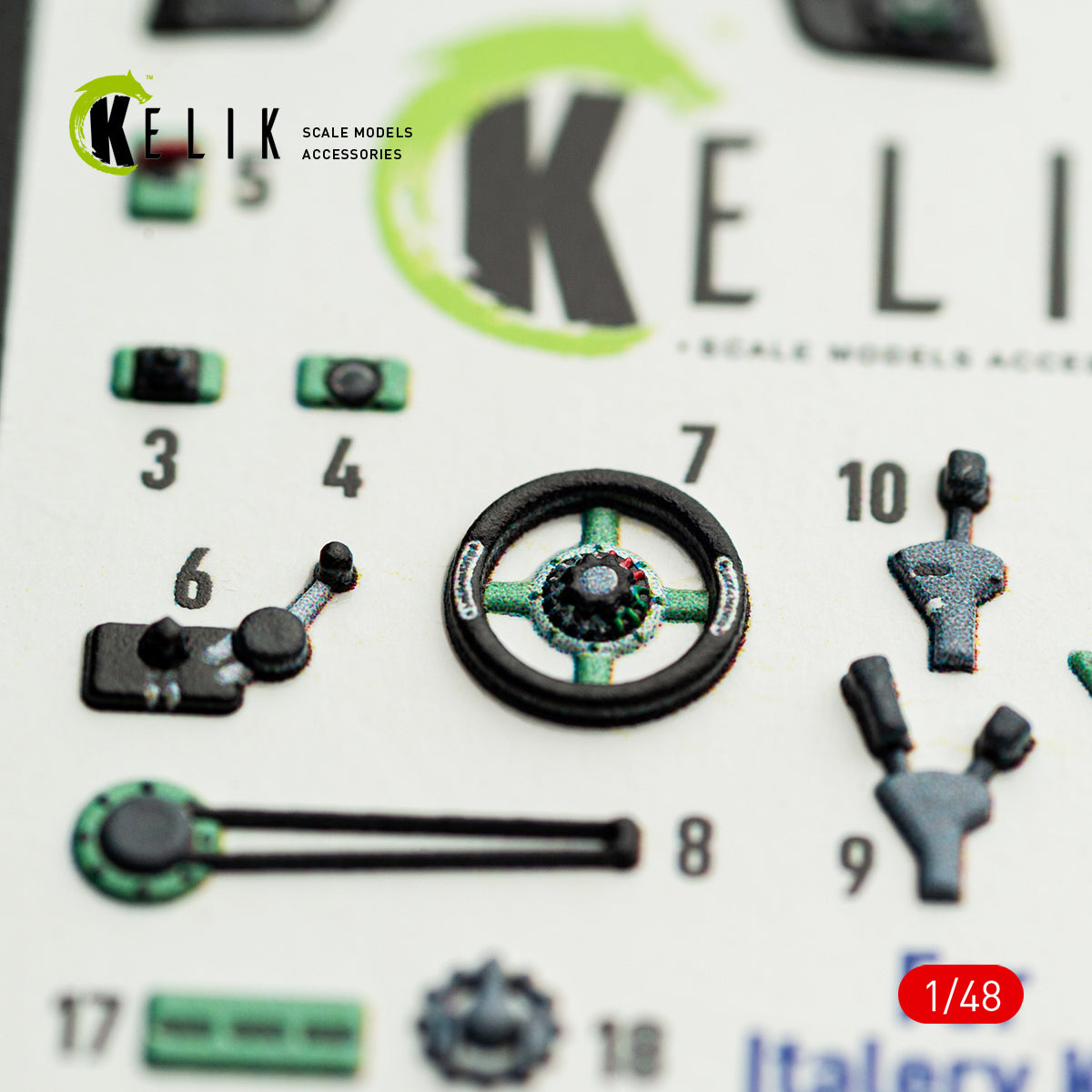 KELIK K48163 MC.200 - interior 3D decals for Italeri kit 1/48 – image 4
