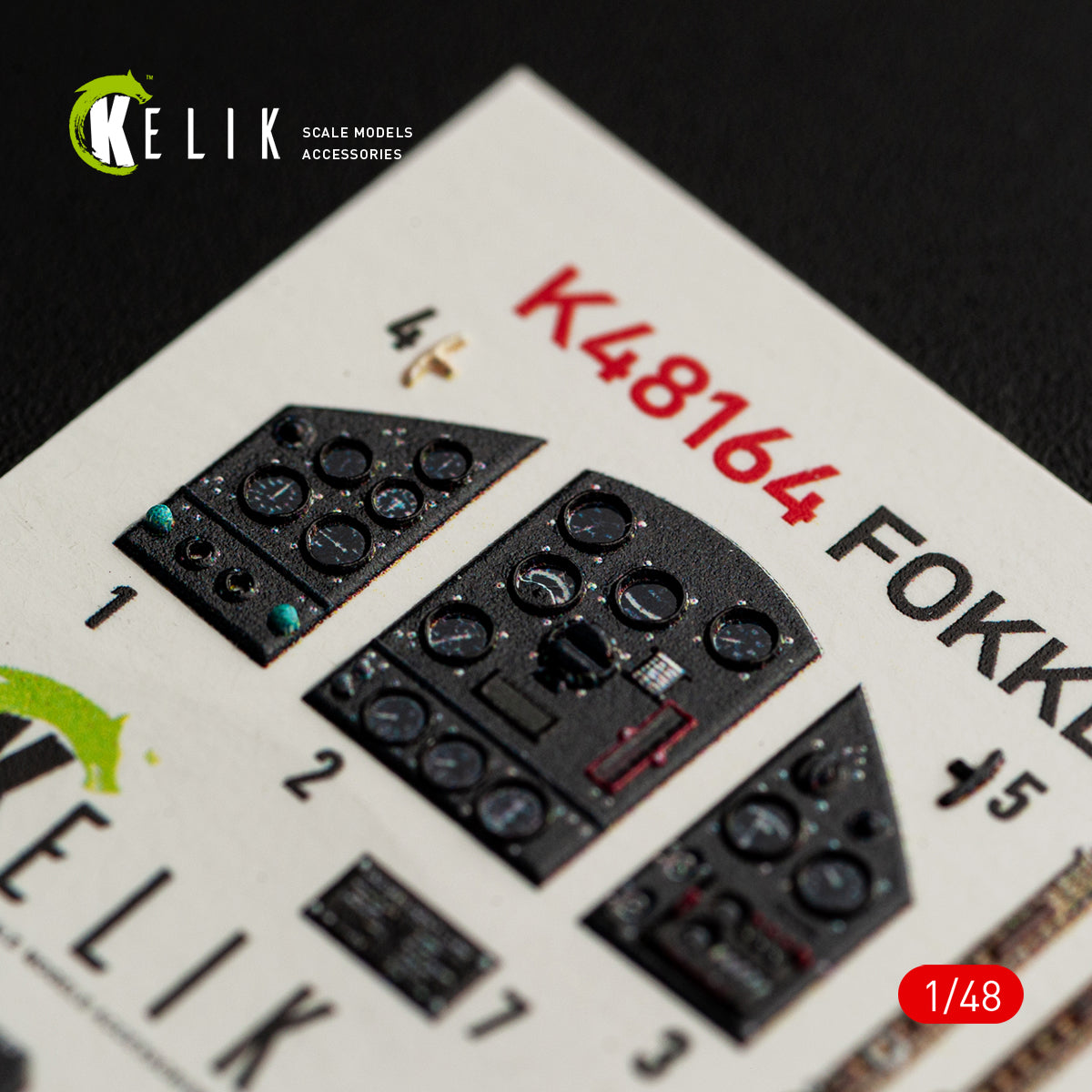KELIK K48164 FOKKER D.XXI - interior 3D decals for Special Hobby kit 1/48 – immagine 4