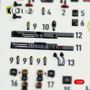 KELIK K48167 Hs-129 B - interior 3D decals for Takom kit 1/48 – Bild 4
