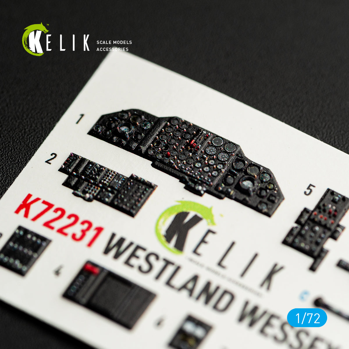 KELIK K72231 WESTLAND WESSEX HC.2 - interior 3D decals for AirFix kit 1/72 – immagine 4