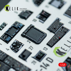 KELIK K48159 F-140 - interior 3D decals for GWH kit 1/48 – image 10