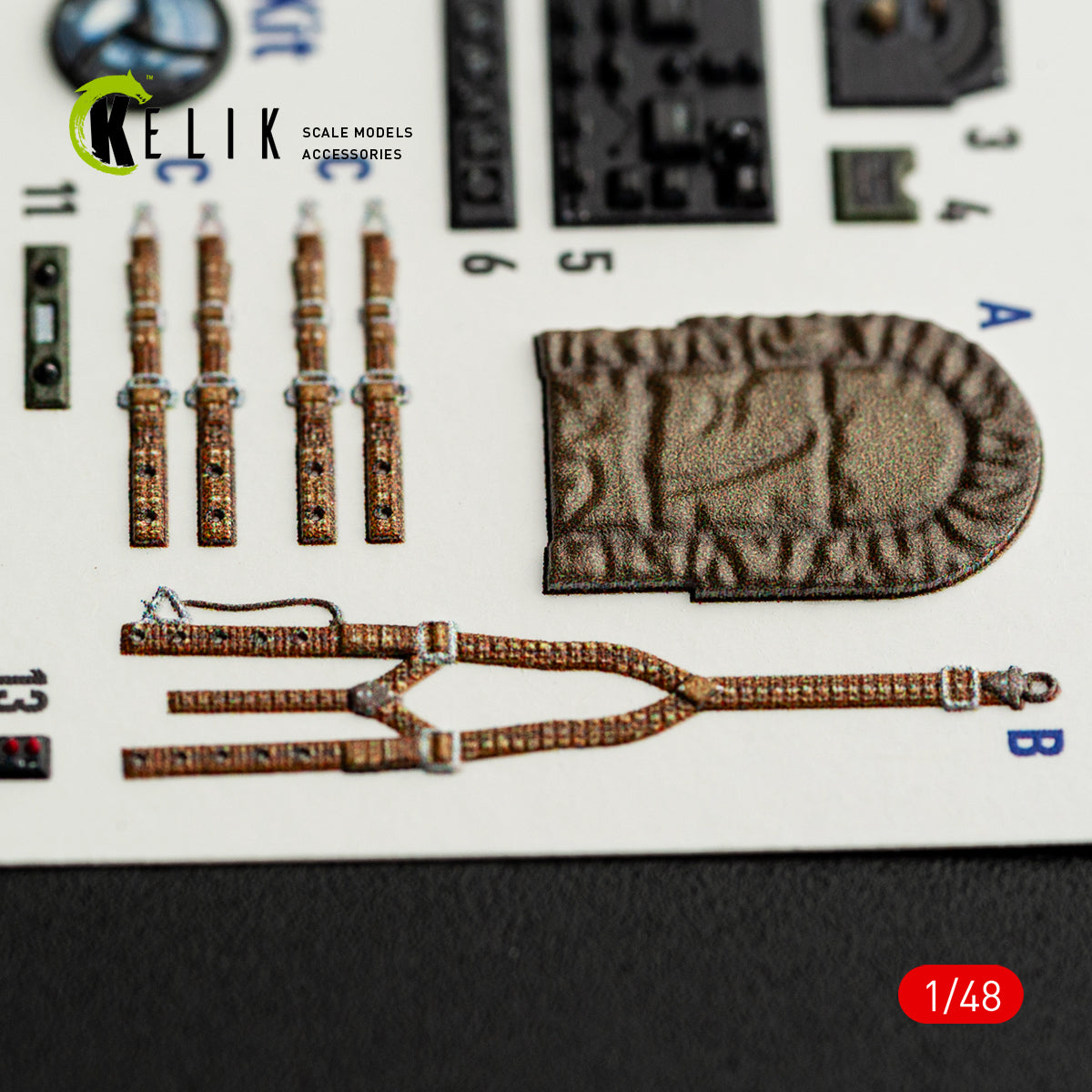 KELIK K48165 Westland Lysander Mk.III - interior 3D decals for Eduard kit 1/48 – Bild 5