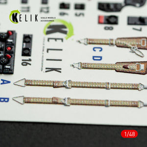 KELIK K48167 Hs-129 B - interior 3D decals for Takom kit 1/48 – Bild 5
