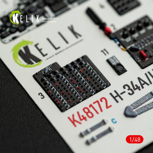 KELIK K48172 H-34A/UH-34D - interior 3D decals for Italeri kit 1/48 – Bild 5