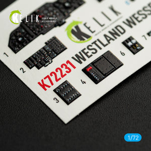 KELIK K72231 WESTLAND WESSEX HC.2 - interior 3D decals for AirFix kit 1/72 – immagine 5