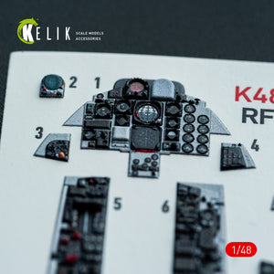 KELIK K48146 RF-4E - interior 3D decals for Hasegawa kit 1/48 – immagine 10