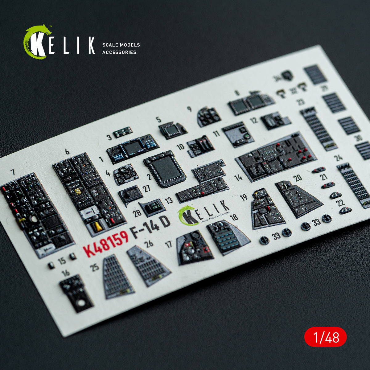 KELIK K48159 F-140 - interior 3D decals for GWH kit 1/48 – image 11